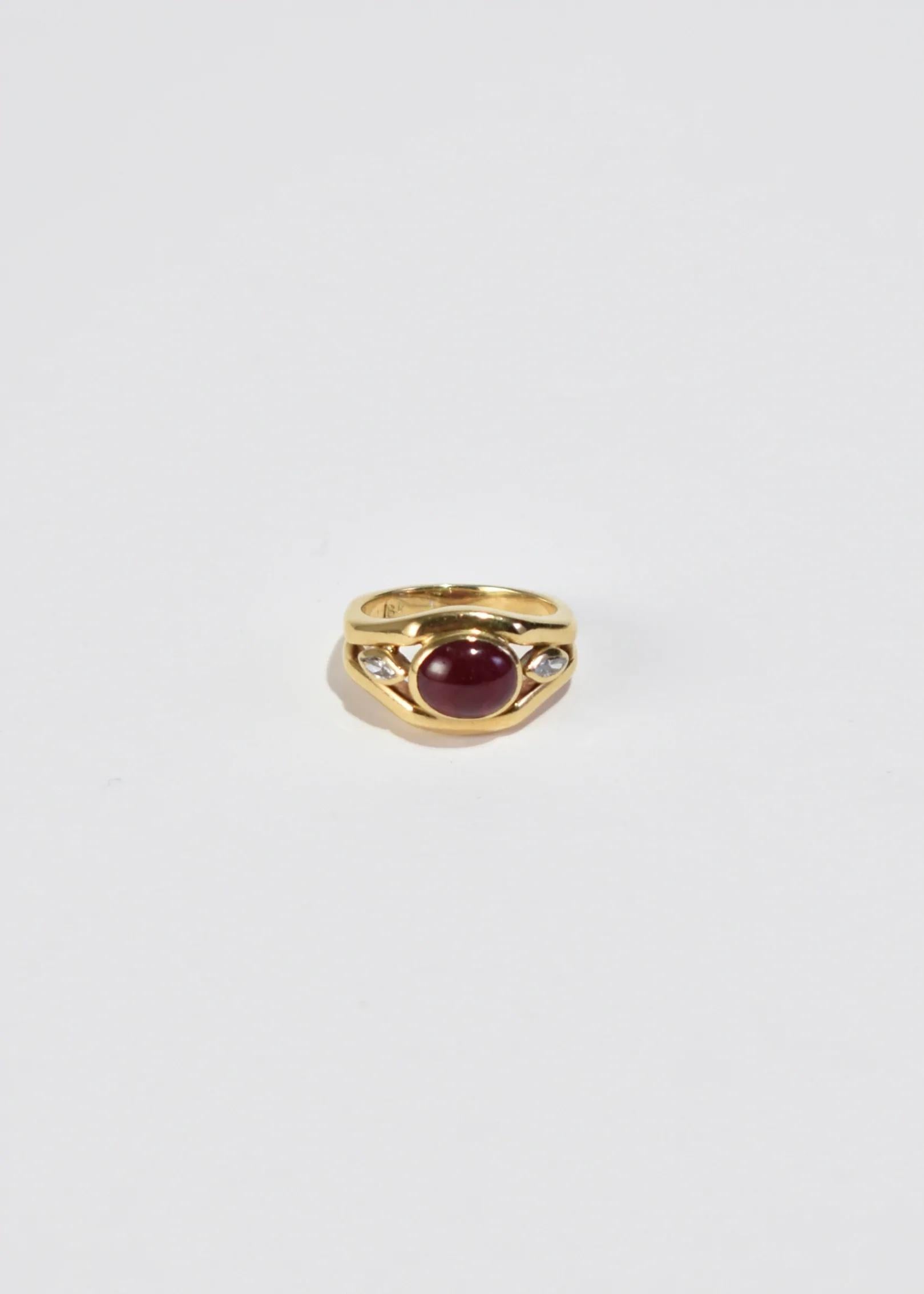 Women's Ruby Diamond Ring
