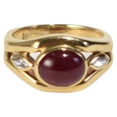 Vintage Ruby Diamond Ring