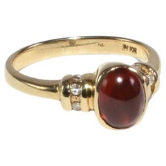Anello con diamante in rubino