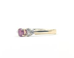 Ruby & Diamond Ring in 14k Yellow Gold