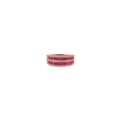 Ruby & Diamond Ring Studded in 18k Gold