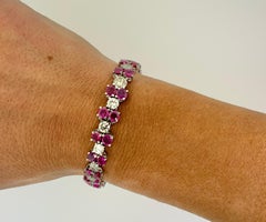 Bracciale con rubini e diamanti