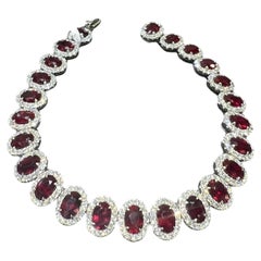 Ruby 
Diamond Tennis Bracelet