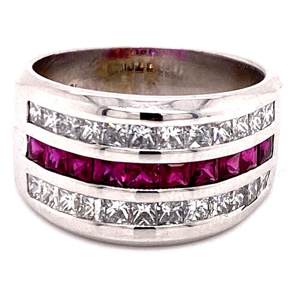 wide band ruby ring