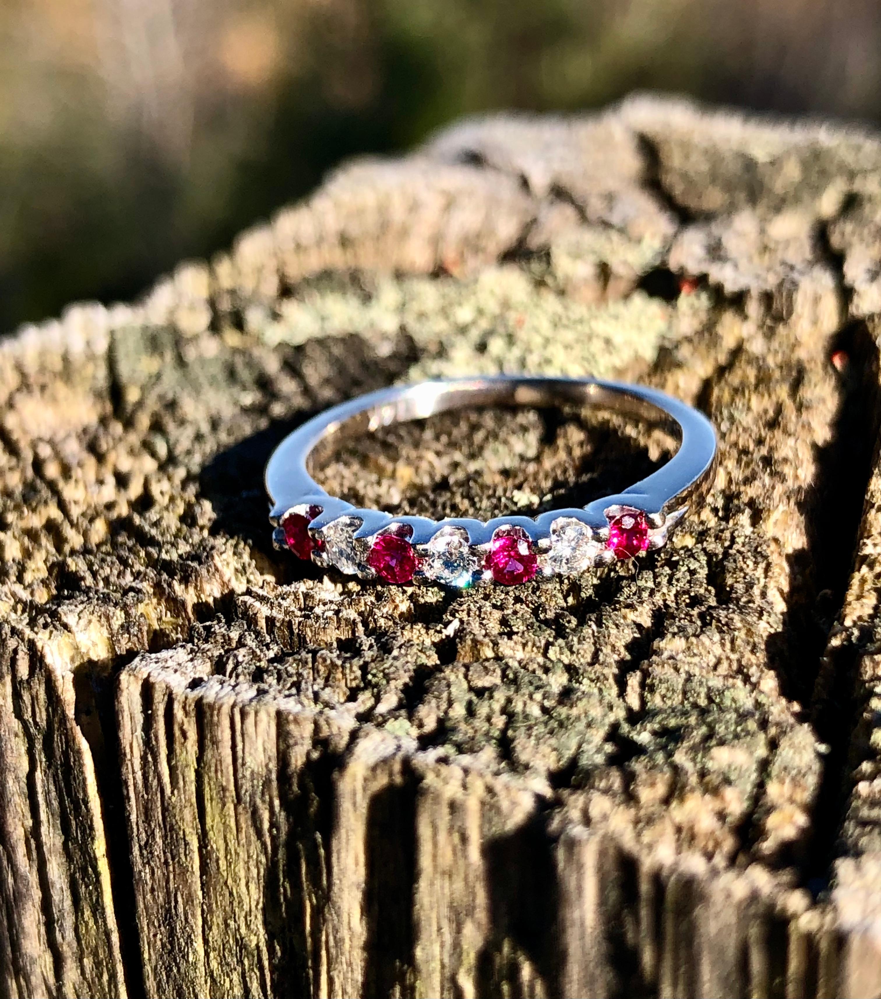 Elegant 2 Carat Oval Cut Ruby and Diamond Engagement Ring with 2 Match —  kisnagems.co.uk