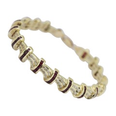 Ruby, Diamond, Yellow Gold Bracelet