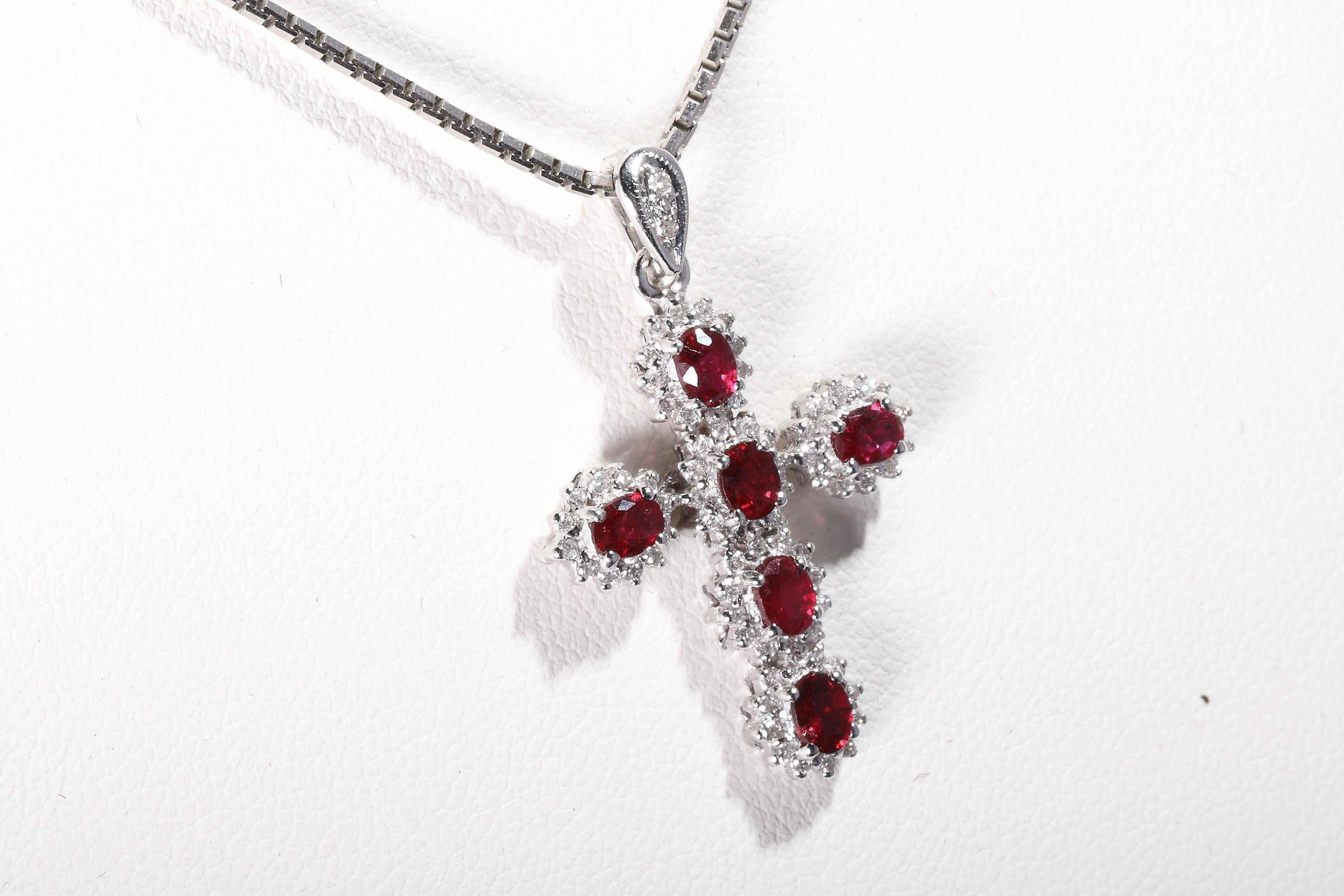 Ruby-Diamond Cross In New Condition In Bad Kissingen, DE