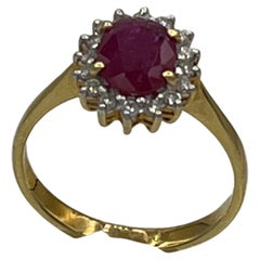 Used Ruby Diamonds 18 K Ring