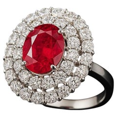 RUBY 
DIAMONDS, 18CARAT White Gold Ring