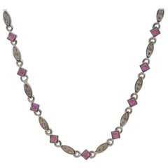 Ruby Diamonds by The Yard Gold Necklace