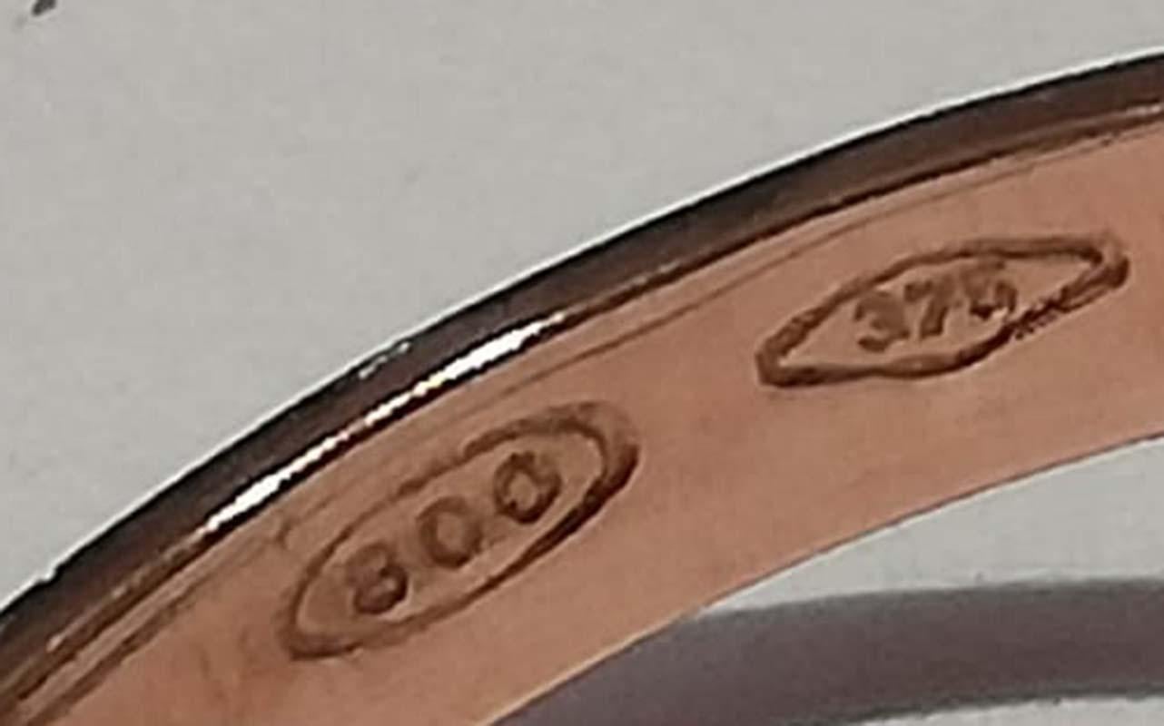 Women's Ruby, Diamonds, Rose Gold and Silver Fly Ring. For Sale