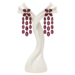 Ruby Drop Earrings 18K Gold