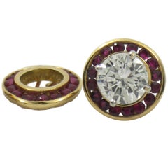 Vintage Ruby Earring Jackets for Amanda