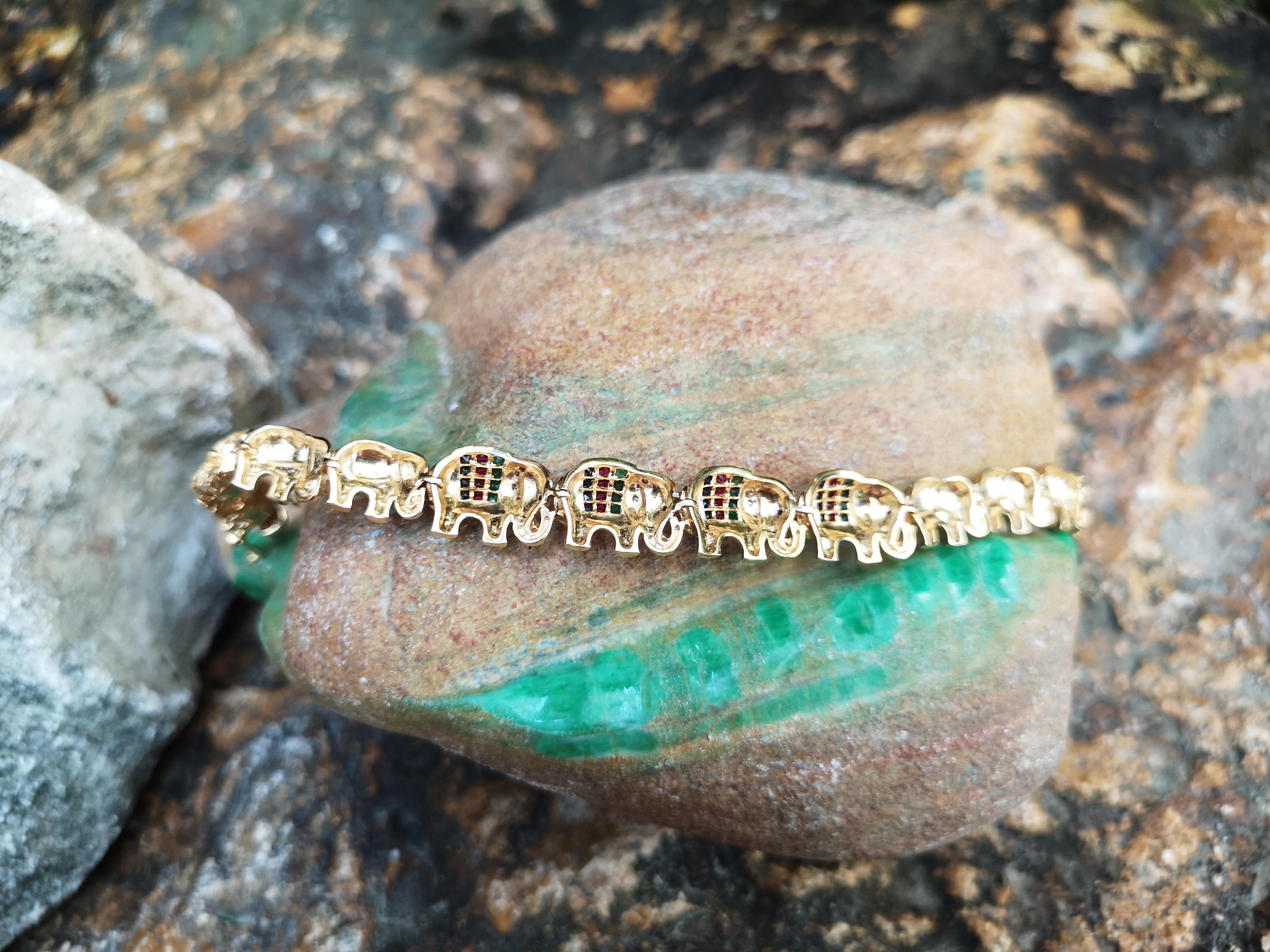 ruby emerald bracelet