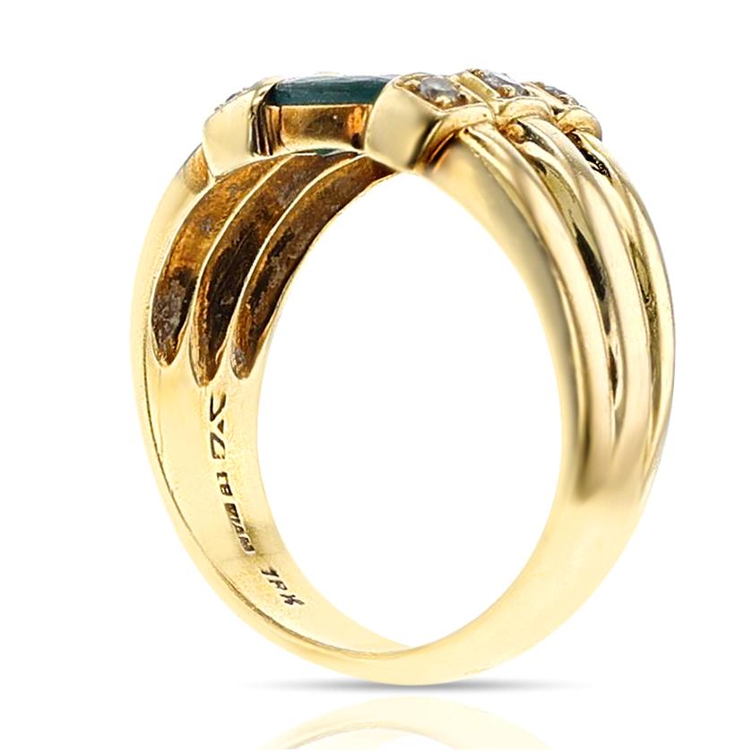 Ring mit Rubin, Smaragd, Saphir und Diamant, Levian, 18 Karat (Ovalschliff) im Angebot