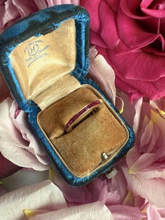 Ruby Eternity Band 14K Yellow Gold Size 6.5