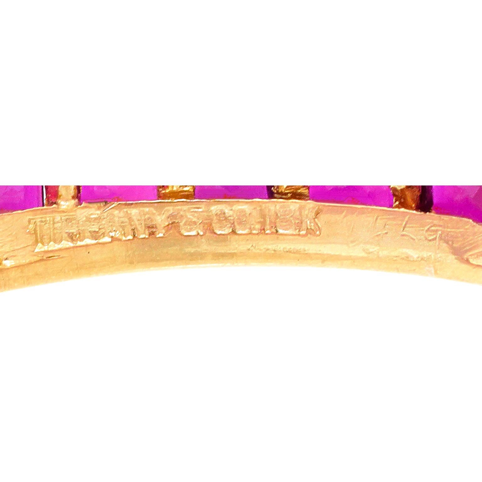 da uomo o donna Fascia Eternity con rubino di Tiffany & Co. in vendita