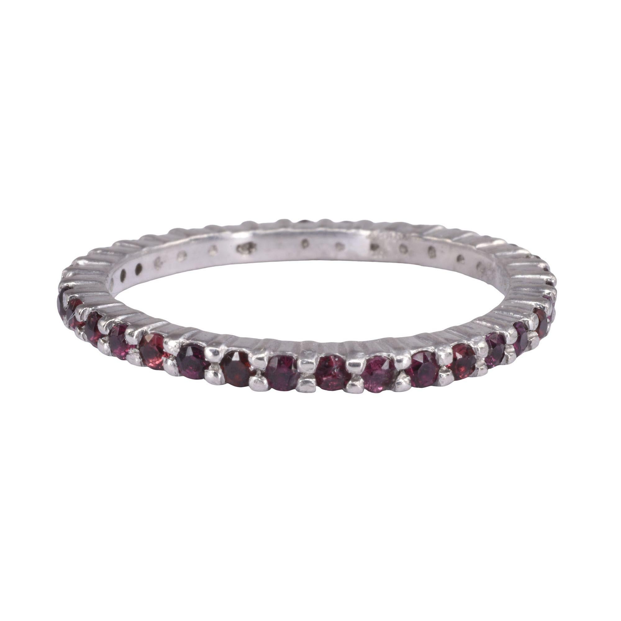 Ruby Eternity Band In Good Condition For Sale In Solvang, CA