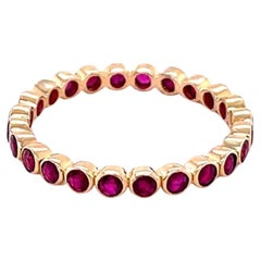 Eternity-Ring, Rubin 1,25 Karat 14K Gelbgold