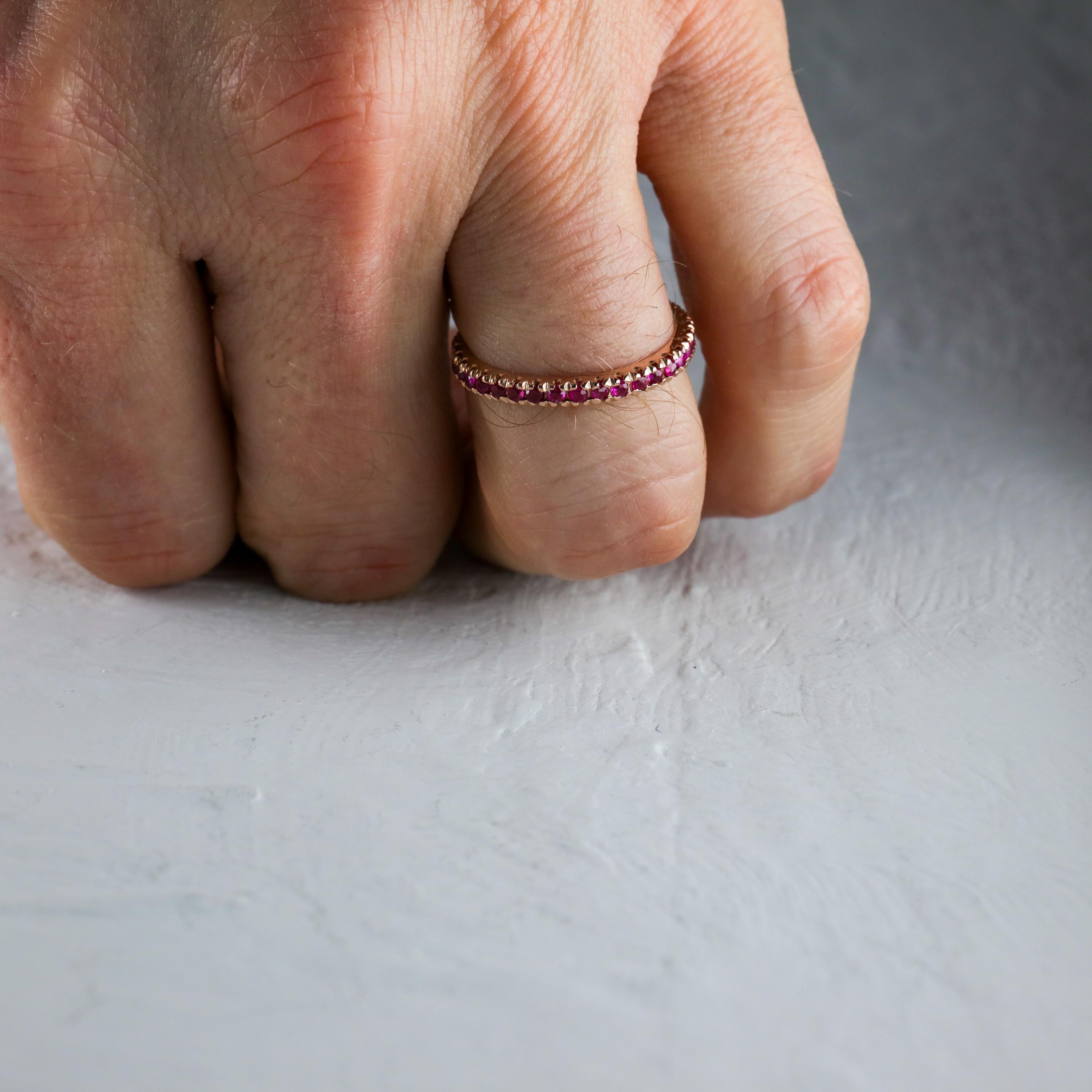 Ruby Eternity Band XL, circa 1940s 2