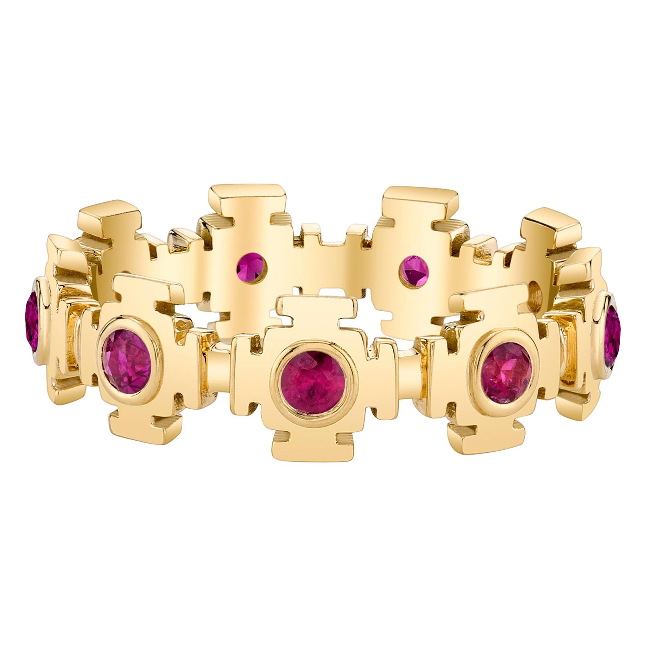 Ruby Eternity Gold Ring by ARK Fine Jewelry