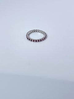Ruby eternity ring 14KT gold 1.14ct Natural Ruby ring Size 6.5