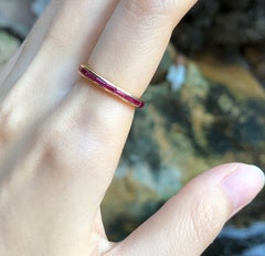 Ruby Eternity Ring Set in 18 Karat Gold Settings