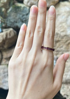 Ruby Eternity Ring set in 18K Gold Settings