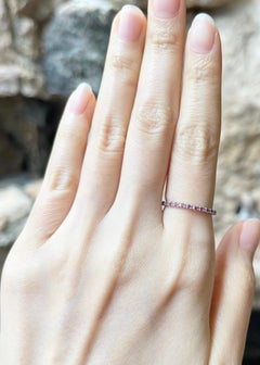 Ruby Eternity Ring set in 18K White Gold Settings