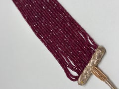 Ruby Faceted Beads Cts 179 Bracelet