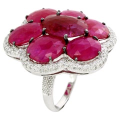 Ruby Floral Ring