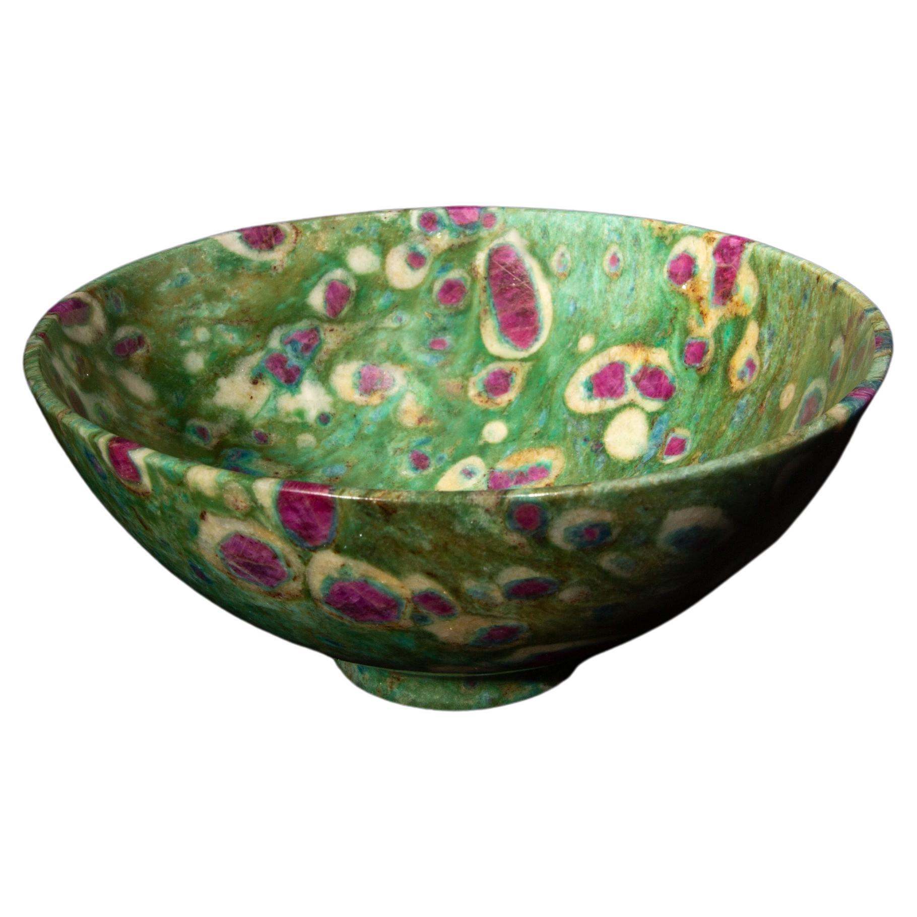 Ruby Fuchsite Bowl, 6" For Sale