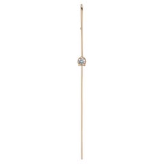 Ruby Gem Needle Pin Earring