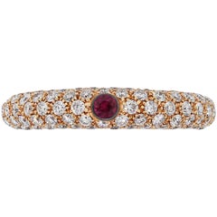 Ruby Gemstone Diamond Ring