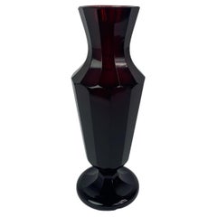 Ruby glass vase atr. Josef Hoffmann