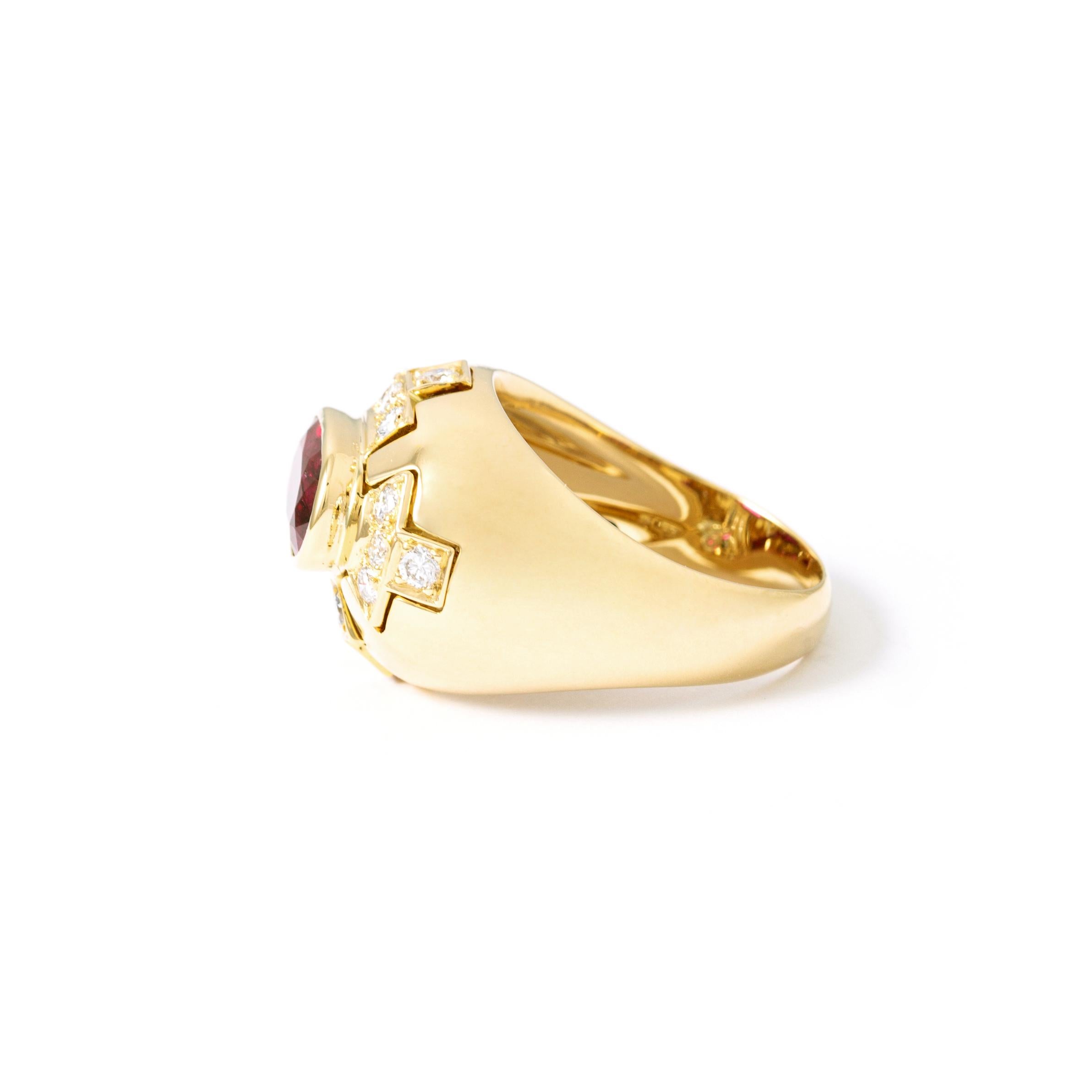 rubin gold ring