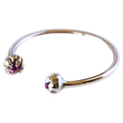 Ruby Gold Ring Prong Open Adjustable Stackable J Dauphin