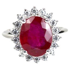 Ruby Halo Ring