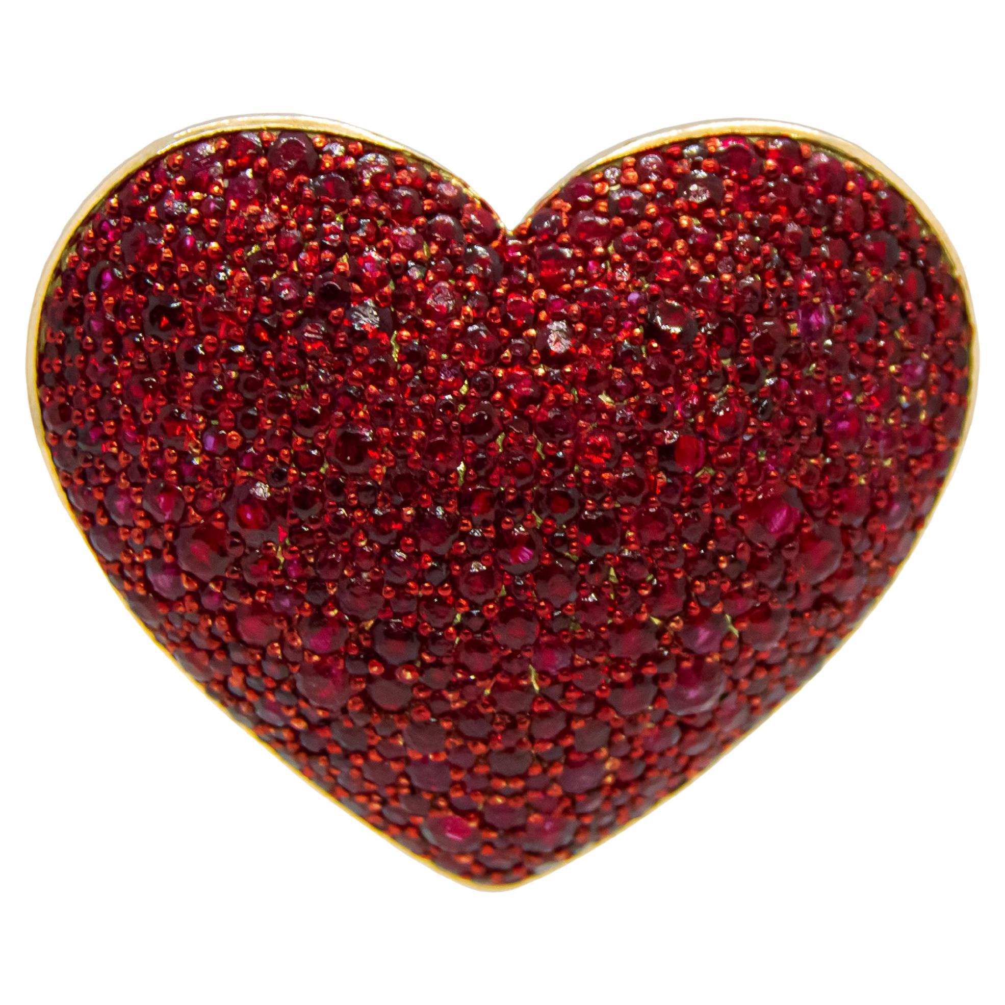 Ruby Heart Customized Bag Bijoux For Sale
