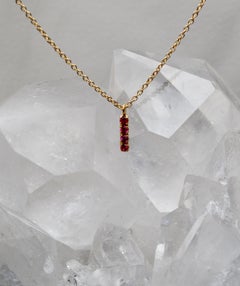 Ruby Pendant in 18 Karat Yellow Gold