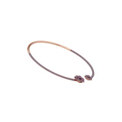 Collana con rubini in oro rosa 14 carati, "La Vie En Rose" di Renu Oberoi