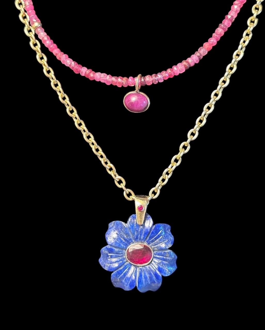Collar RUBÍ, rubíes y oro de 14k 3