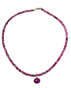 Collar RUBÍ, rubíes y oro de 14k