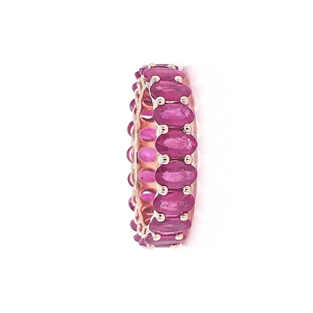 Stone : Ruby
Type : Natural
Ring Weight - 3.45 gms
Ring Size - US 6.75
Ring Width : 5.1 mm
Ring Height : 3.00 mm
Shape : Oval
Size : 5x3 mm
Weight : 5.8 Carats
Metal : Rose Gold
Enhancement : Heated

Please allow 5-10% Fluctuation in Stone weight &