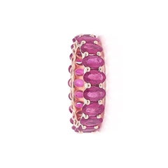 Ruby Oval Band 14K Gold