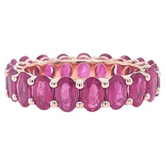 Ruby Oval Band 14K Gold