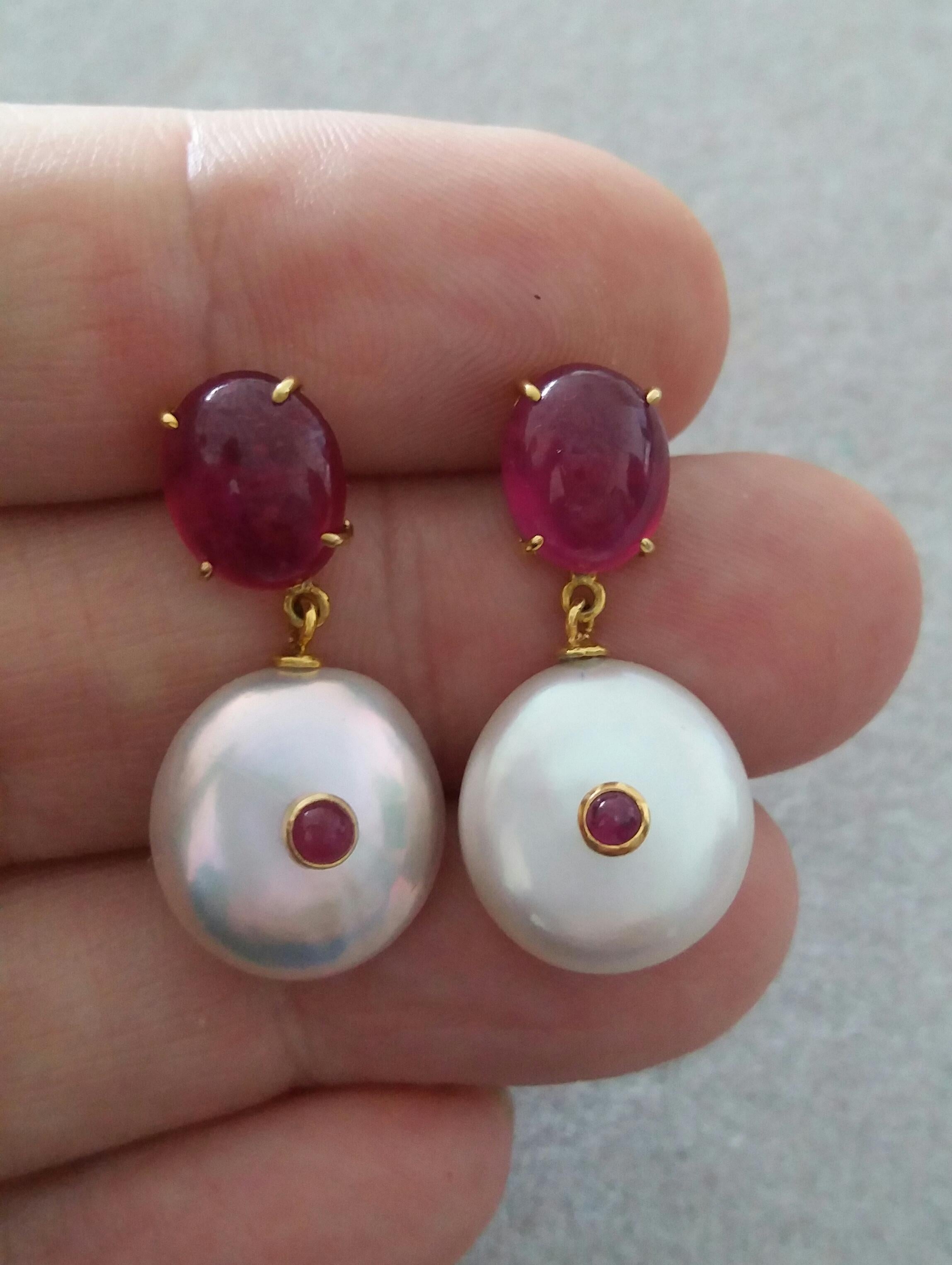 oval pearl earrings