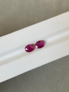 Ruby Oval Pair Unheated – 2.96 ct