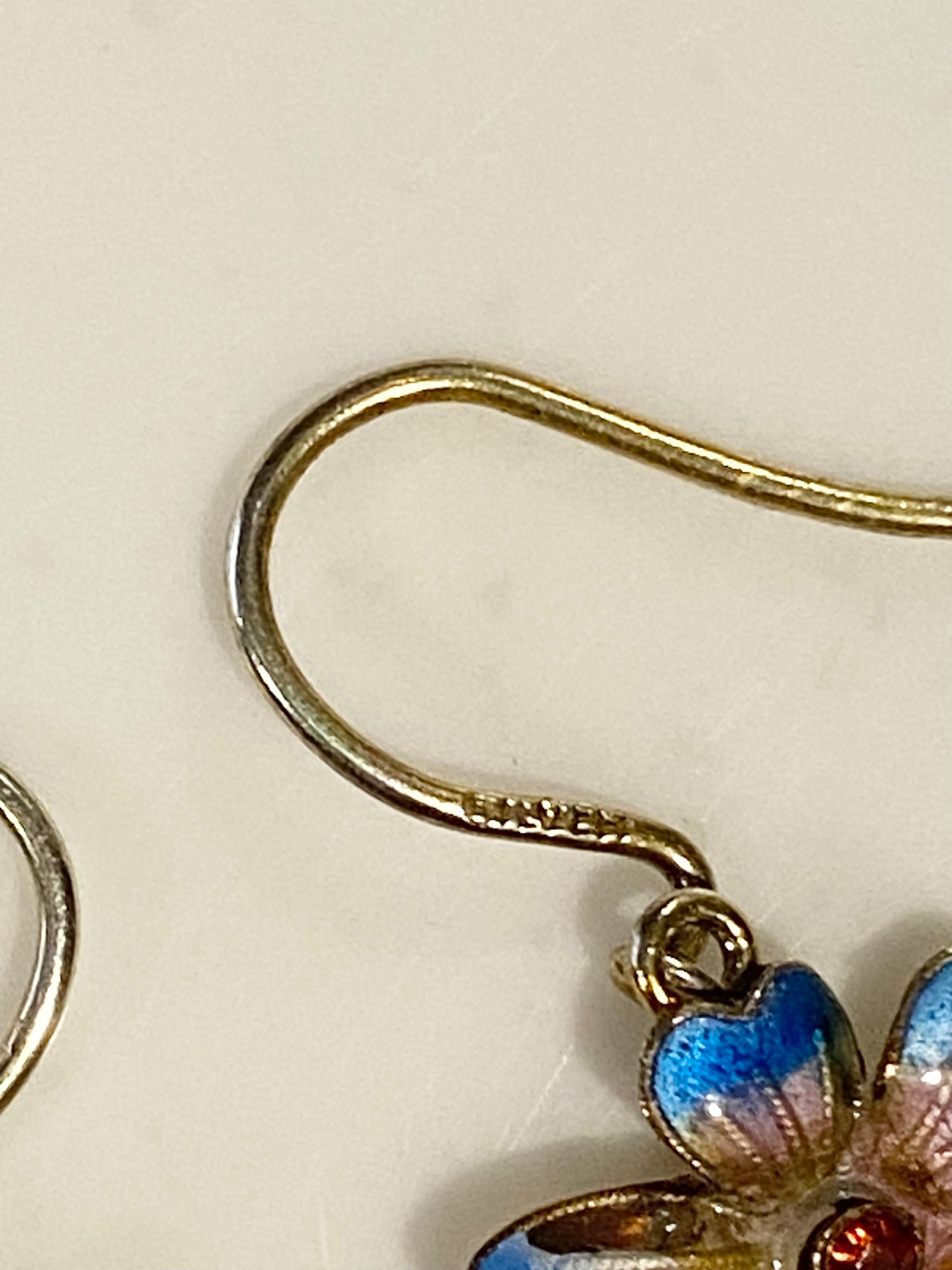 Pendientes Pensamiento Rubí Silver en venta