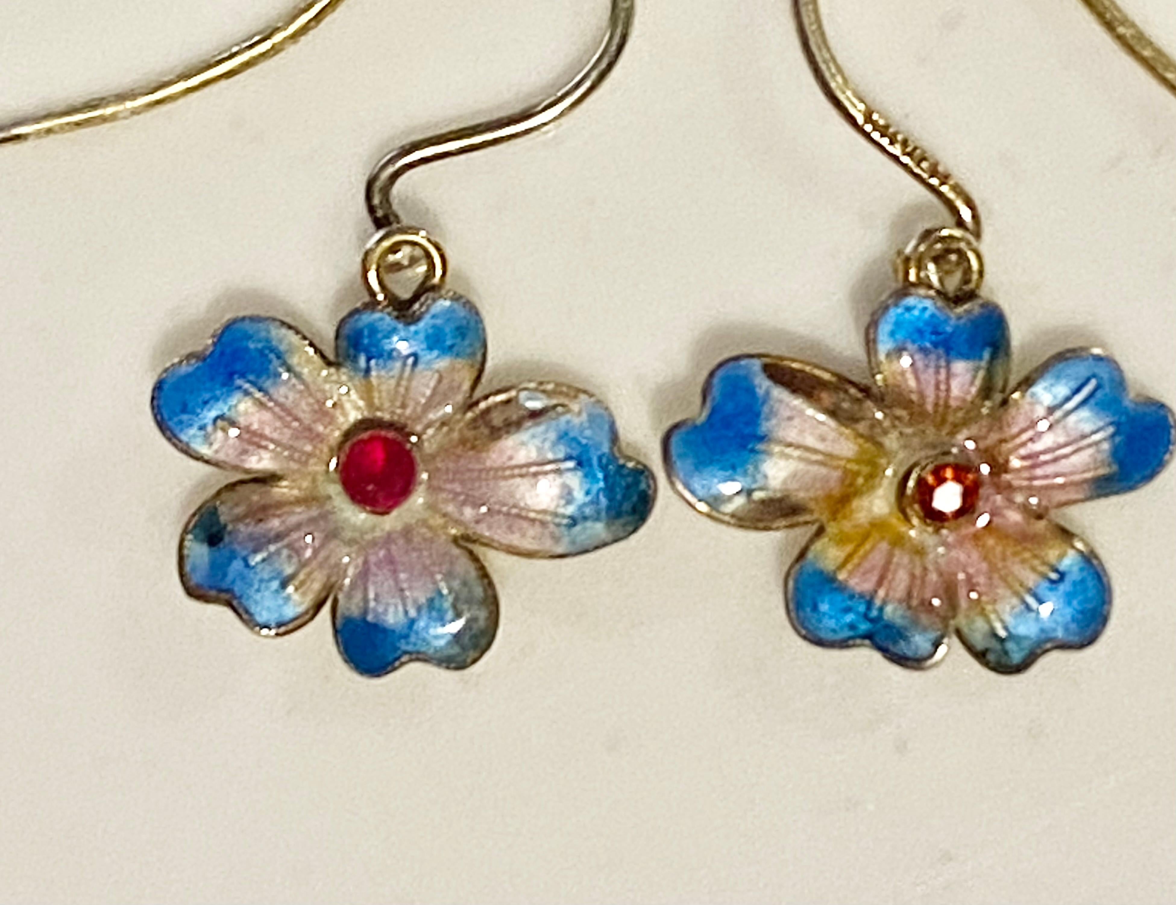 Pendientes Pensamiento Rubí en venta 1